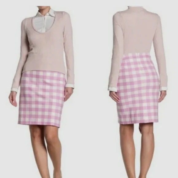 J. Crew No 2 stretch cotton pencil skirt EUC 0 - Picture 6 of 9